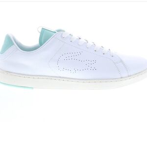 Lacoste Lightweight Carnaby White & Light Tiffany Blue Tennis Sneakers